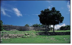 中城城跡公園の様子